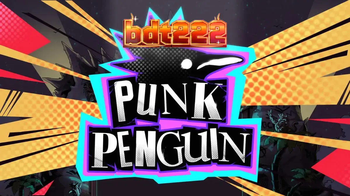 Punk Penguin স্লট গেমের গ্রাঞ্জি এবং বিদ্রোহী পেঙ্গুইন থিমযুক্ত ইন্টারফেস
